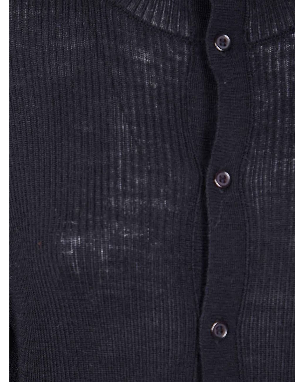 Y's Yohji Yamamoto Blue Sweater With Buttons
