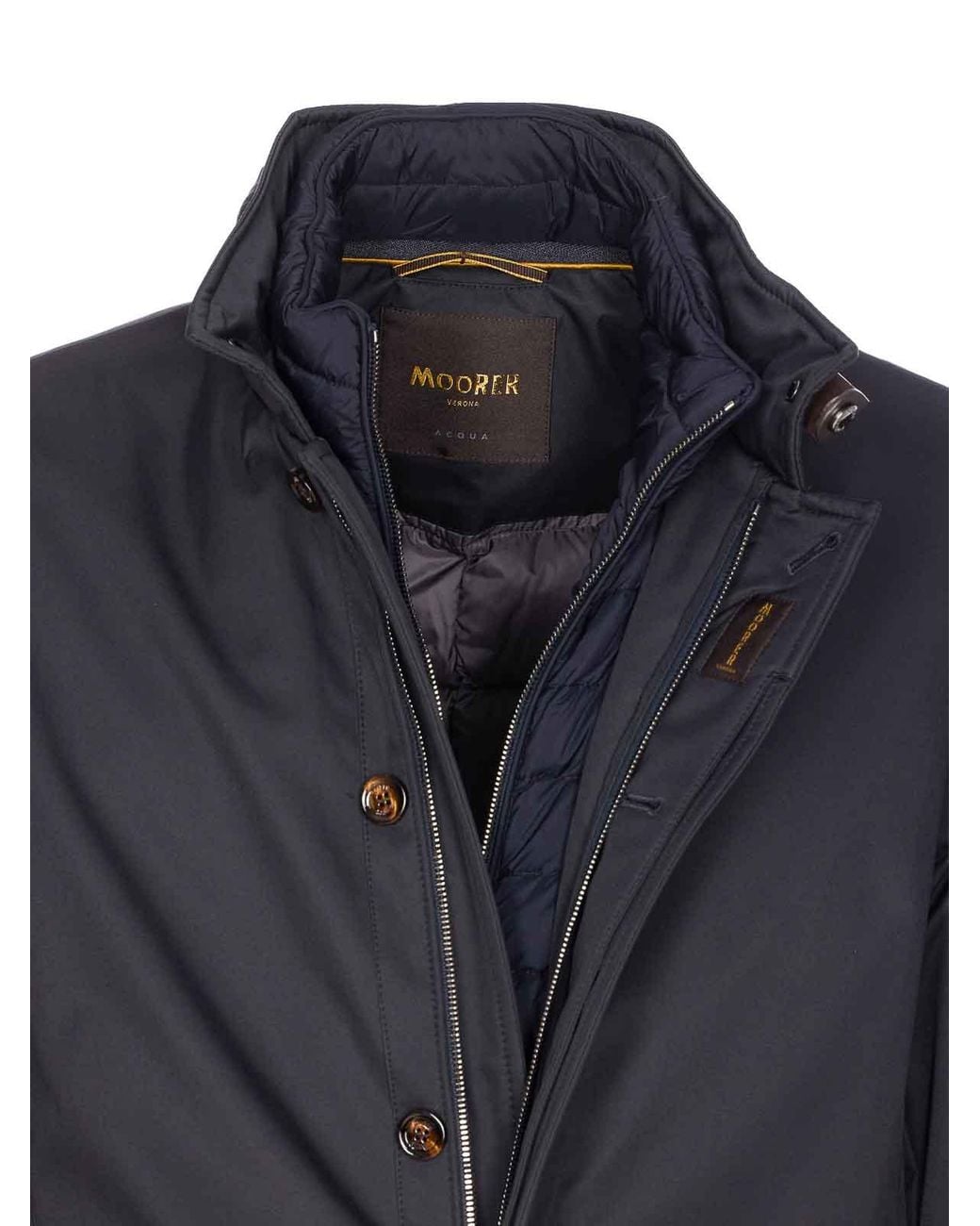Moorer Blue Dark Reis Down Jacket for men
