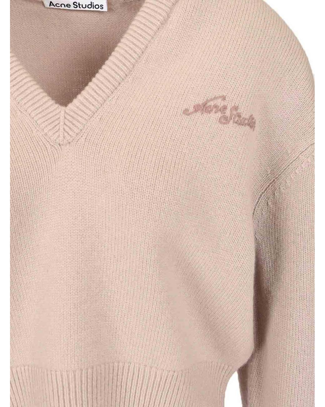 Pull Col Rond Acne en coloris Pink