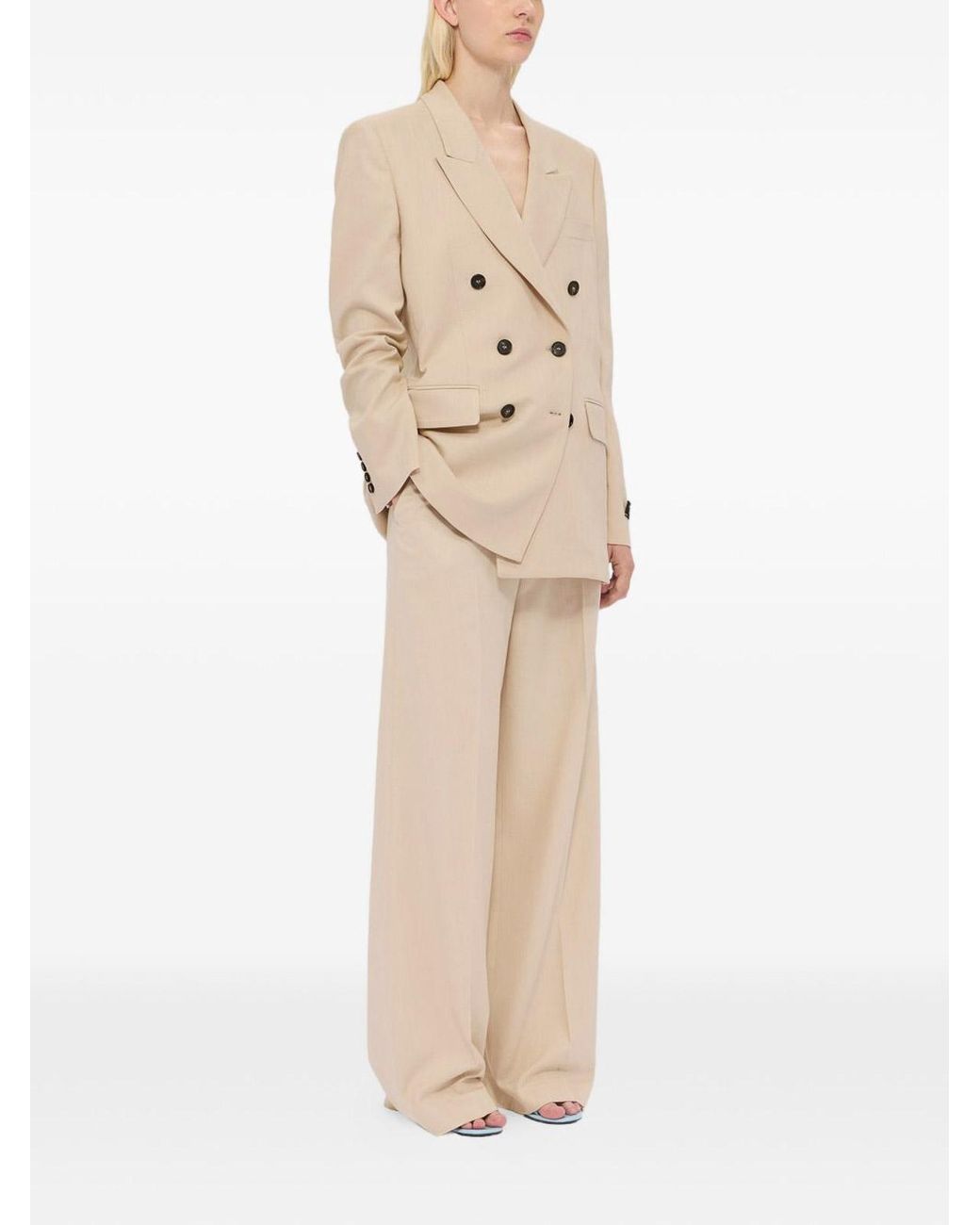 MSGM Natural Blazer Doppiopetto