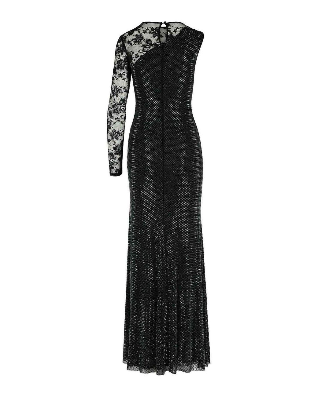 `` Robe en polyester noire ' Self-Portrait en coloris Black