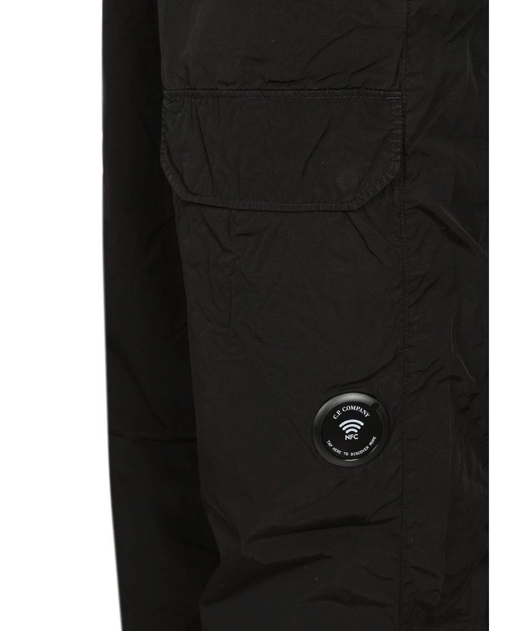 C P Company Black Cargo Pants for men