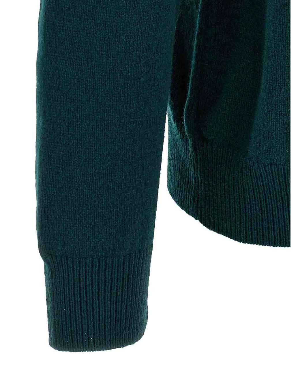 Zanone Green Wool Sweater for men
