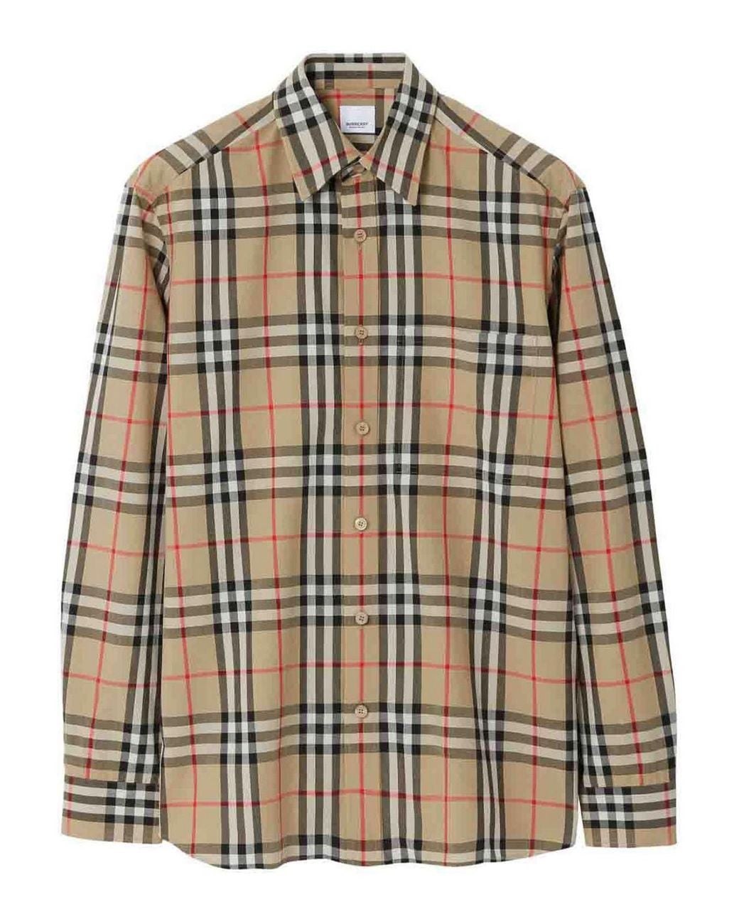 Burberry Natural Check Cotton Shirt for men