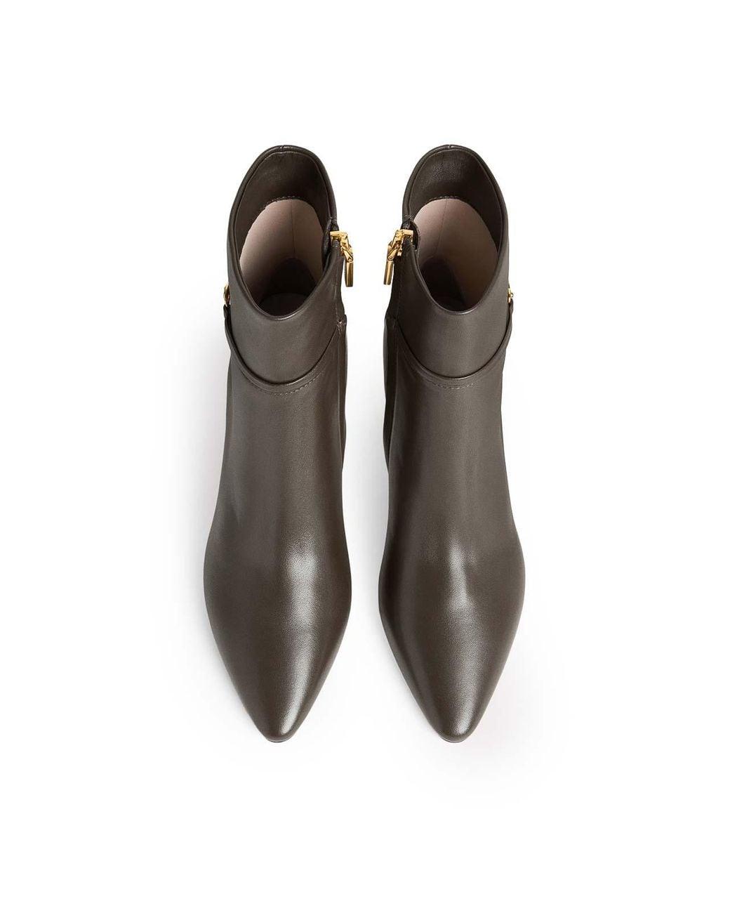 Coccinelle Brown C-Look Leather Ankle Boots