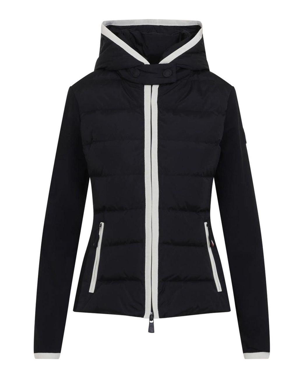 Moncler Black Grenoble Zip Up Cardign