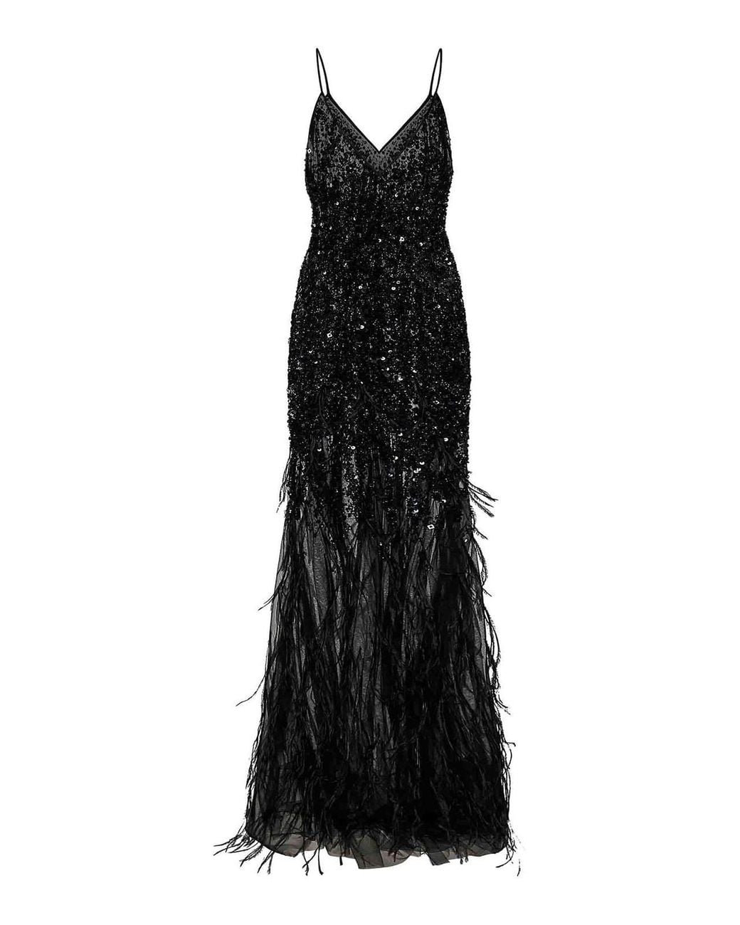 ROOM76 Black Long Dress