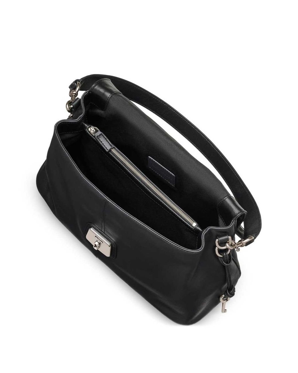 Marc Jacobs Black Shoulder Bag With Ruches