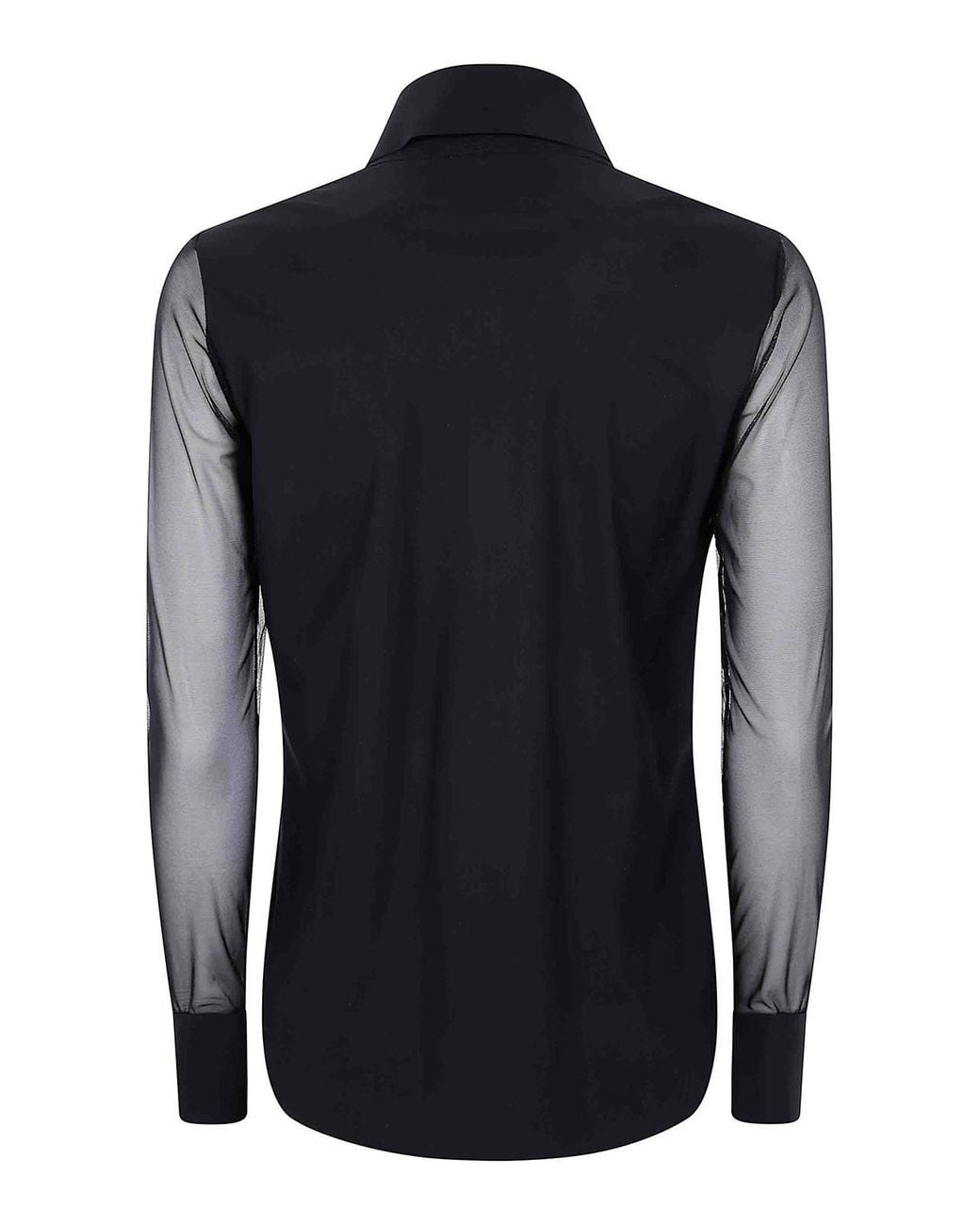 La Petite Robe Di Chiara Boni Blue Kai Illusion Jersey Shirt
