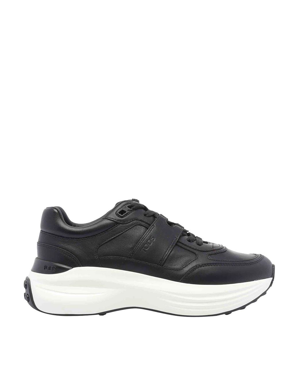 Tod's Black Calf Leather Sneakers