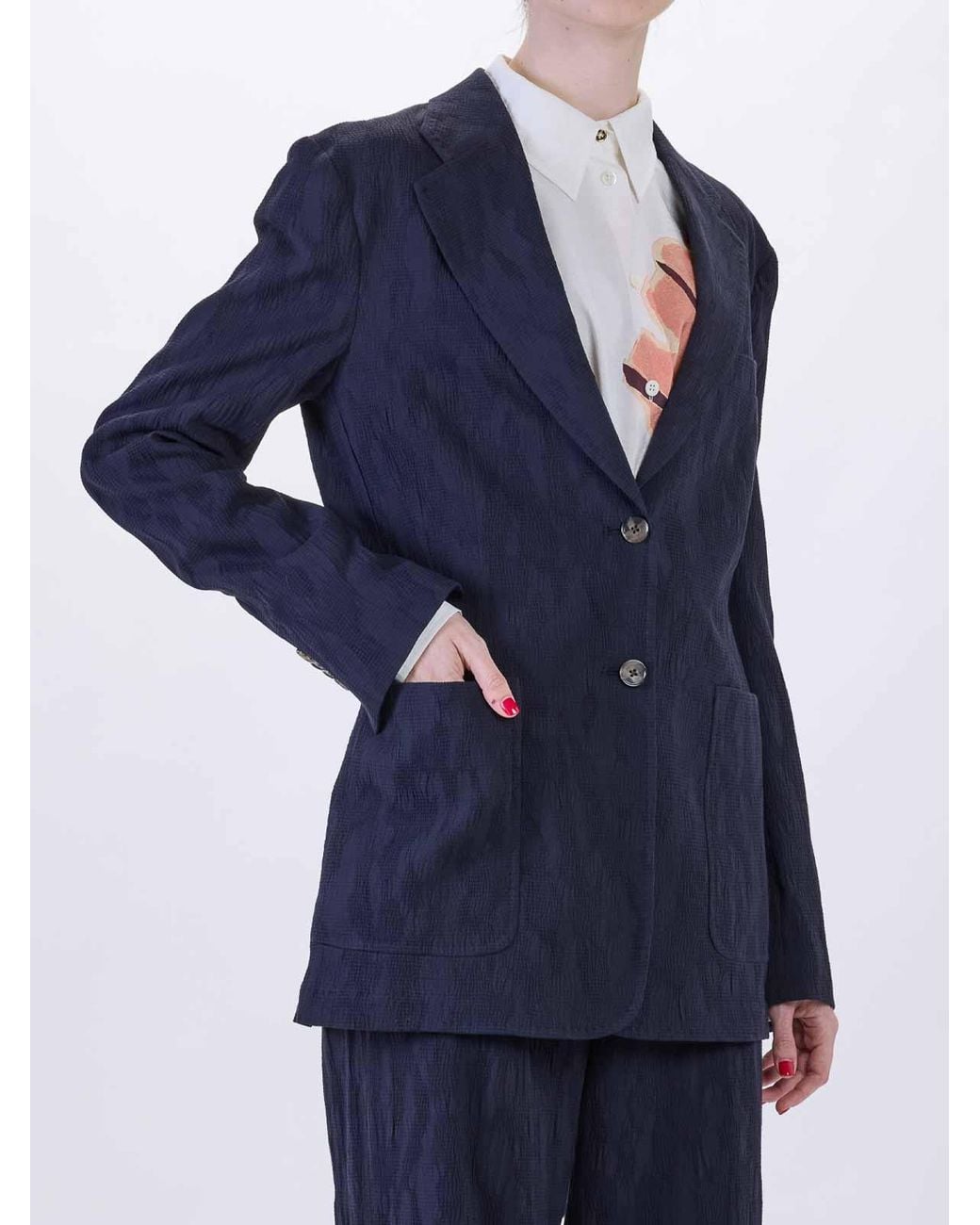 Paul Smith Blue Giacca Sfoderata