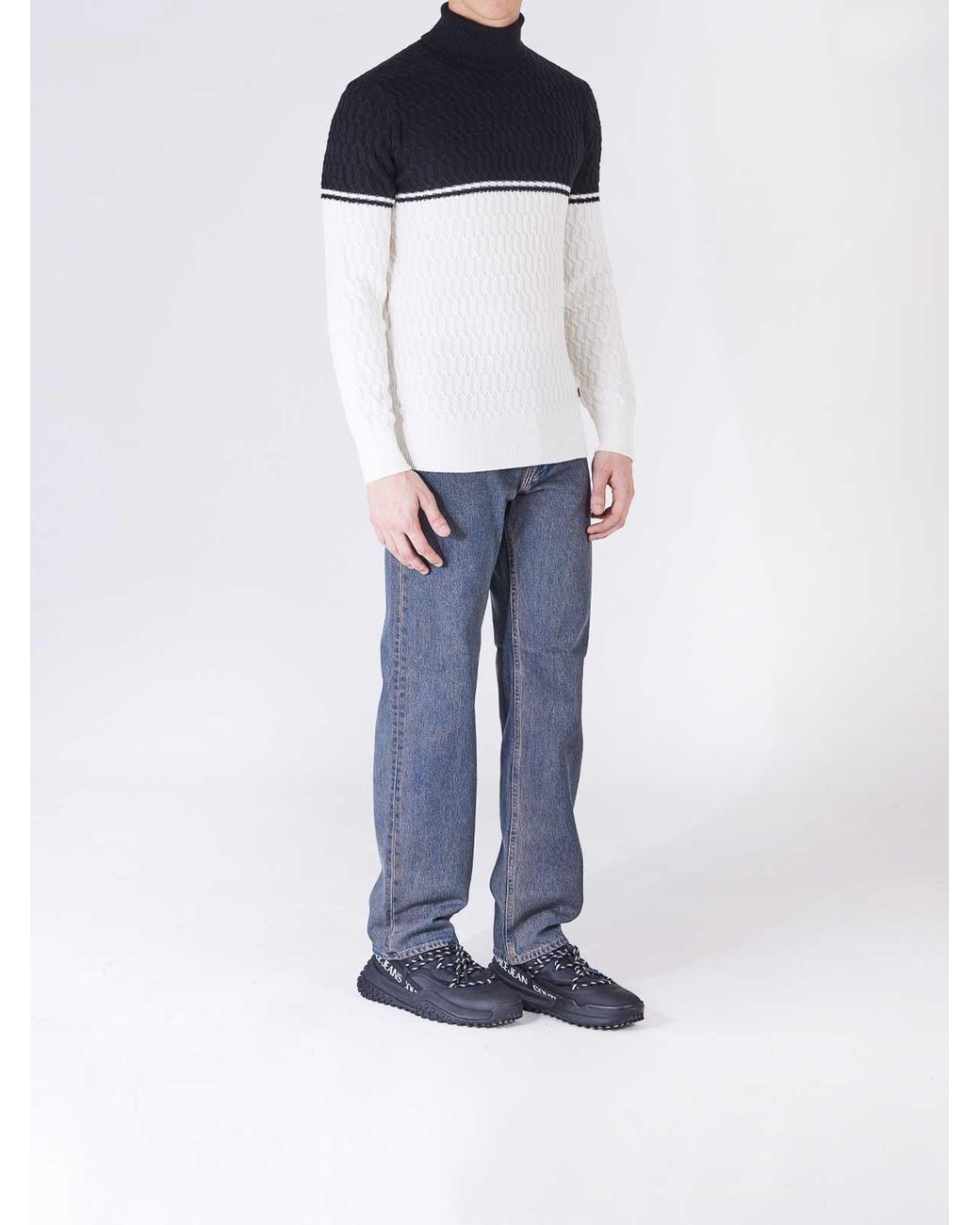 Karl Lagerfeld Blue Two-Tone Shirt for men