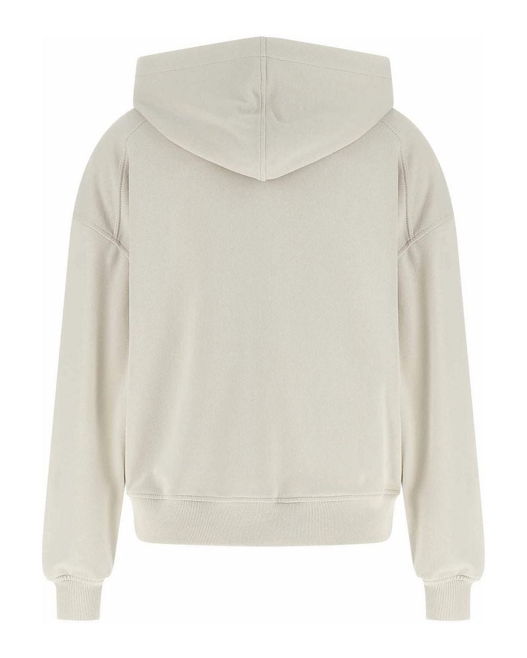 Brunello Cucinelli White Cotton Hoodie