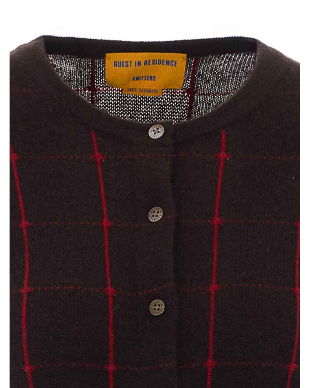 Guest In Residence Black Jane Checker Cardigan