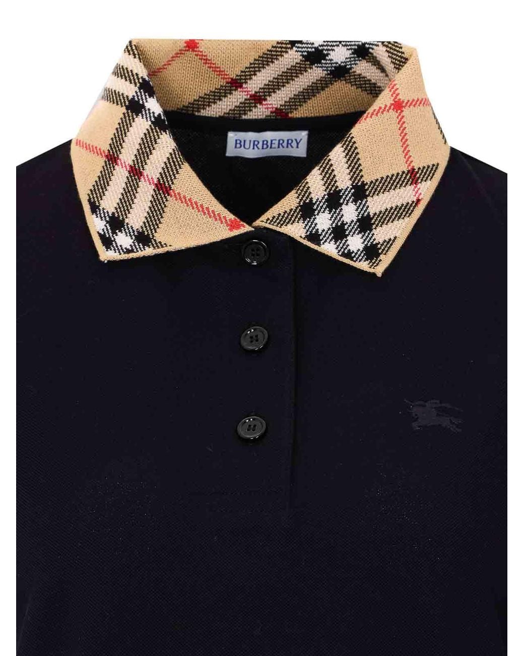 Vestito A Quadri di Burberry in Black