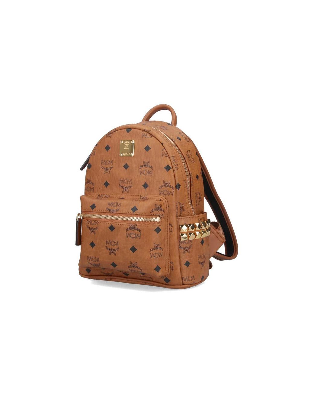 MCM Brown Studs Backpack for men