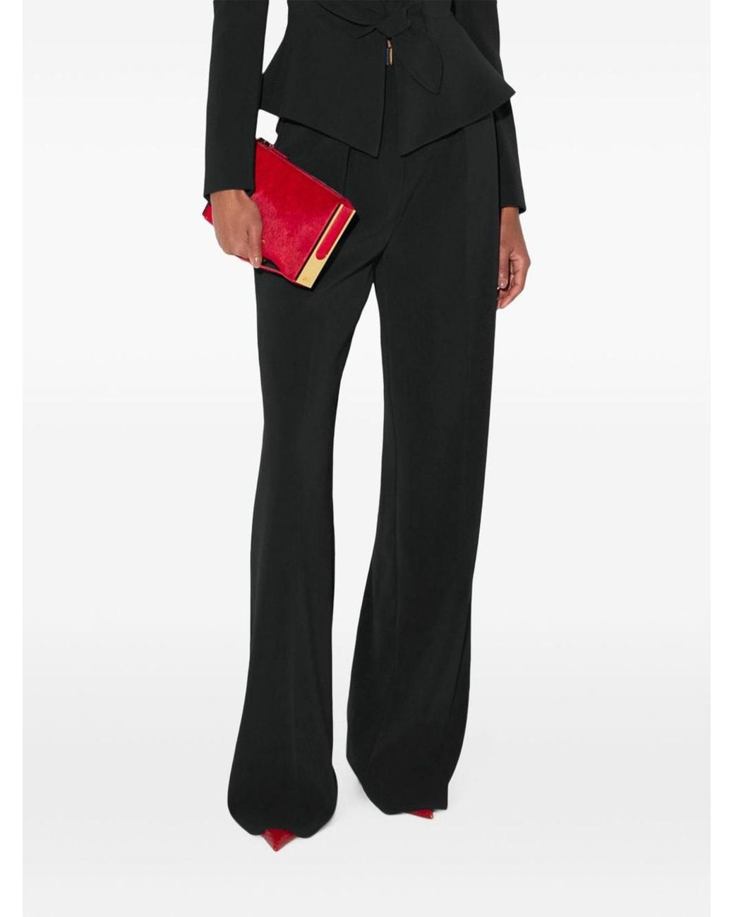 Elisabetta Franchi Black Technical Trousers