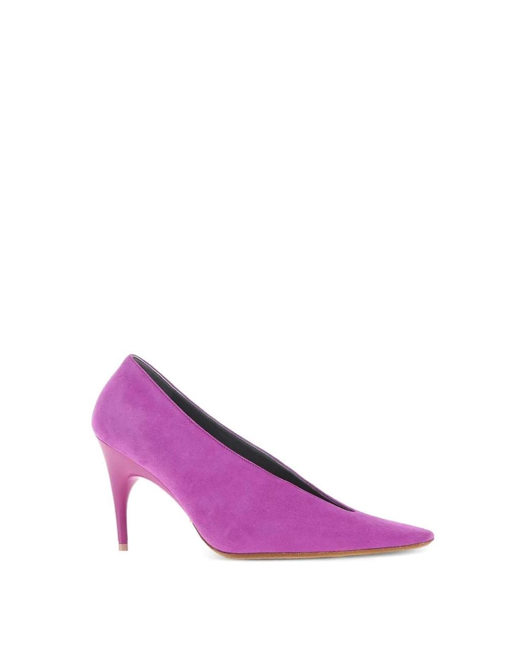 Balenciaga Purple Duchesse Pumps