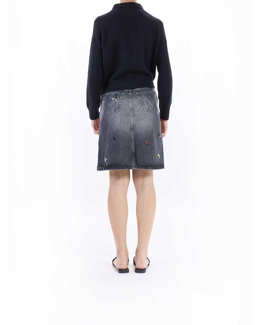 Marc Jacobs Blue Cableknit Charm Cardigan