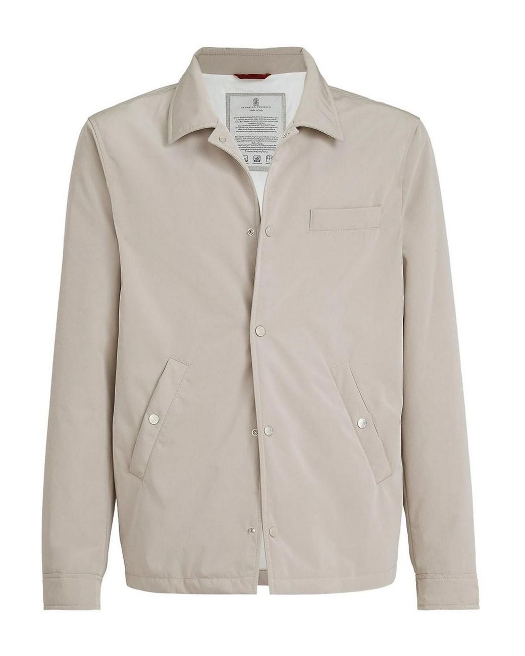 Brunello Cucinelli Gray Padded Jacket for men