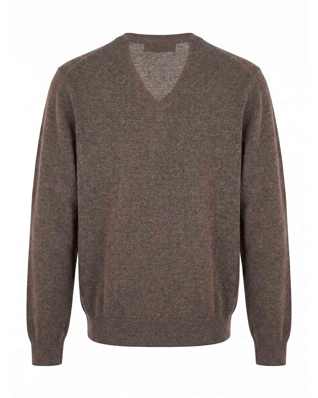 Brunello Cucinelli Brown Cashmere Sweater for men