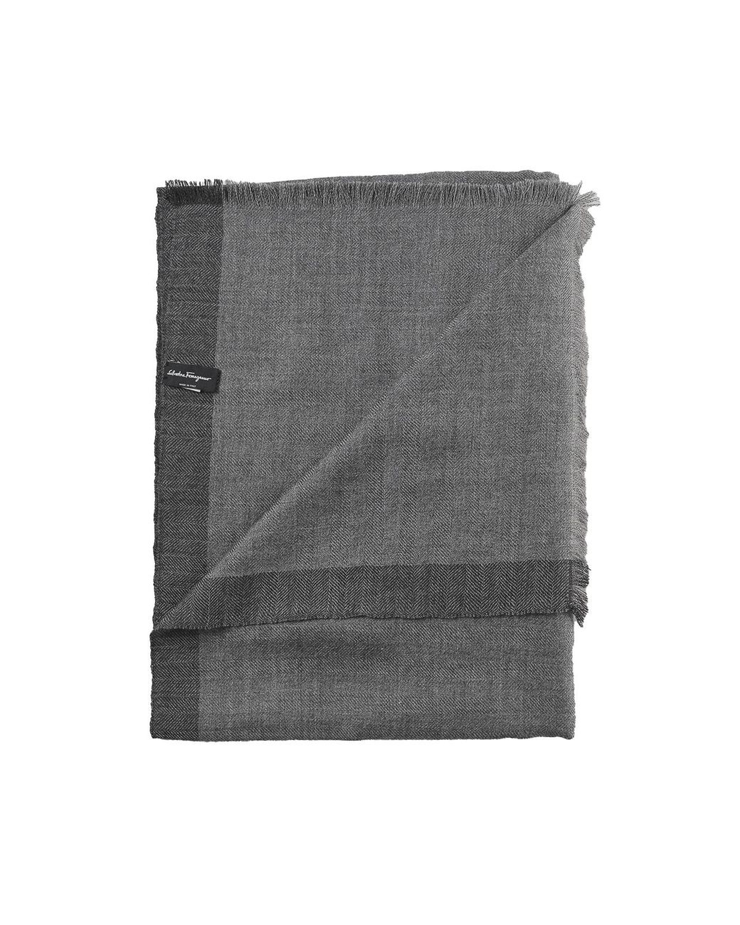 Ferragamo Gray Scarves for men