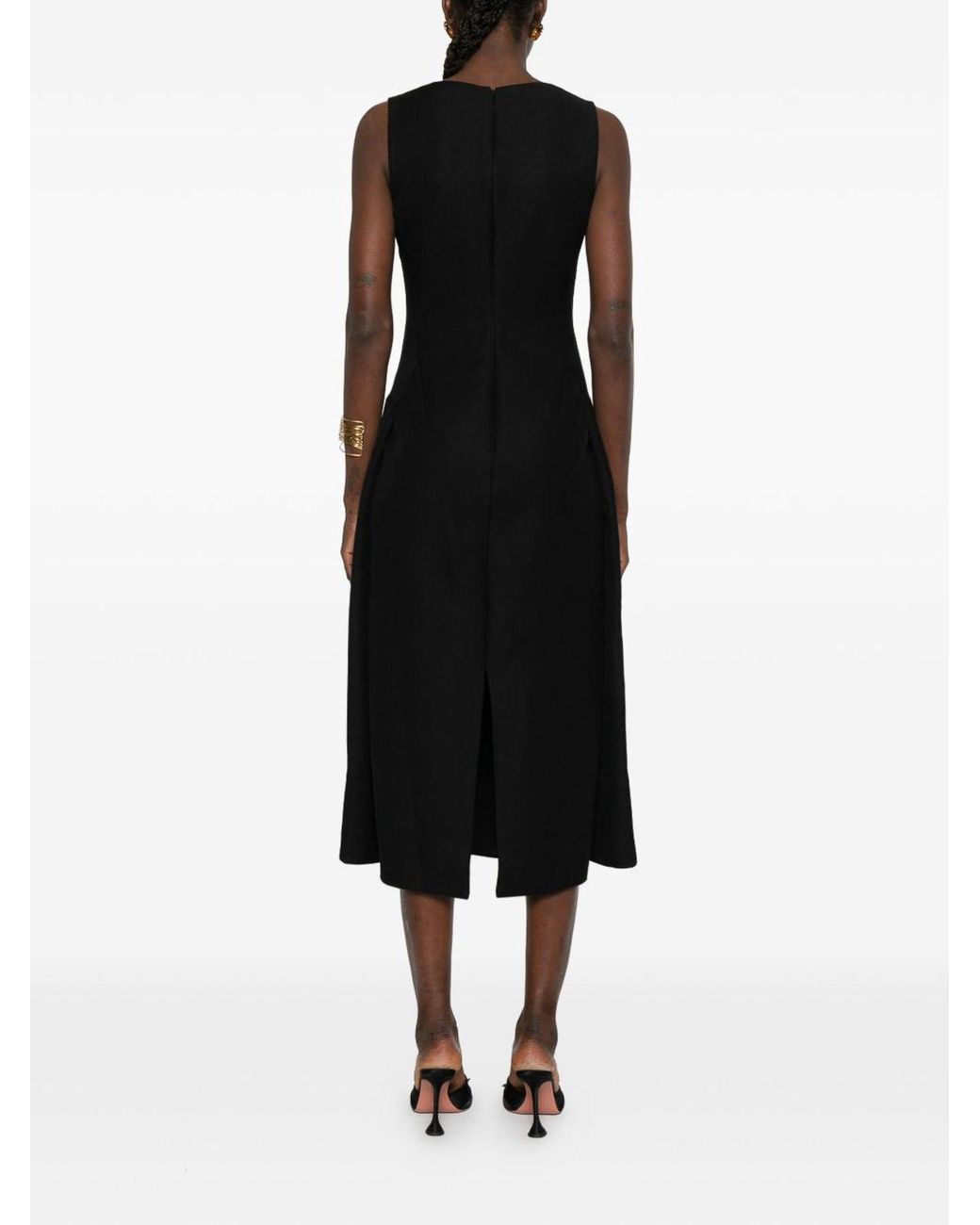 Jacquemus Black La Robe Tablier Long Dress