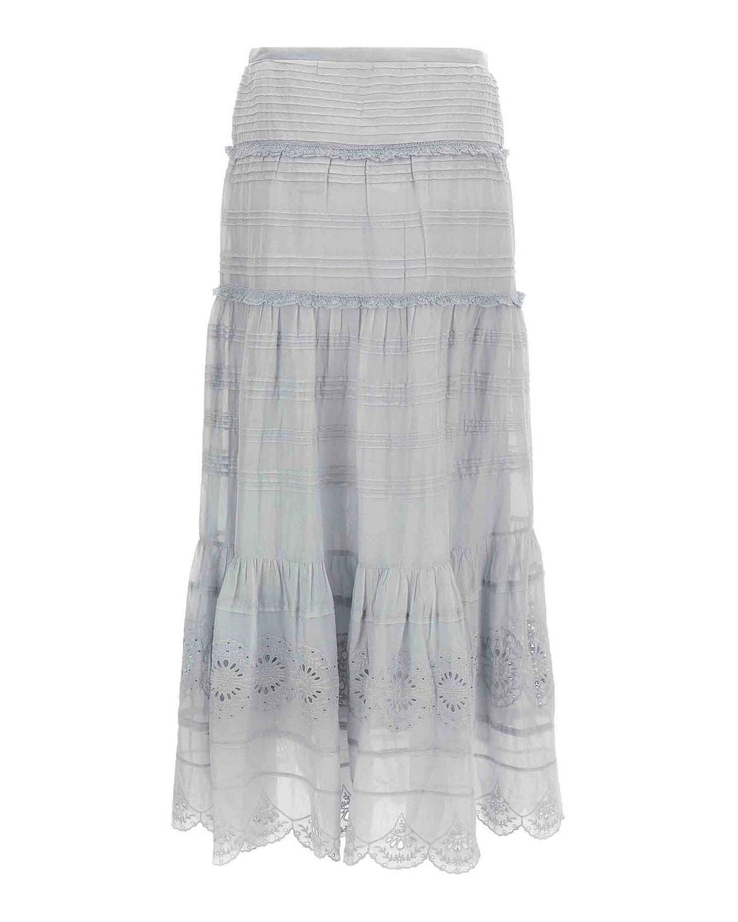 Isabel Marant Gray Marant Etoile 'Paoline' Long Skirt
