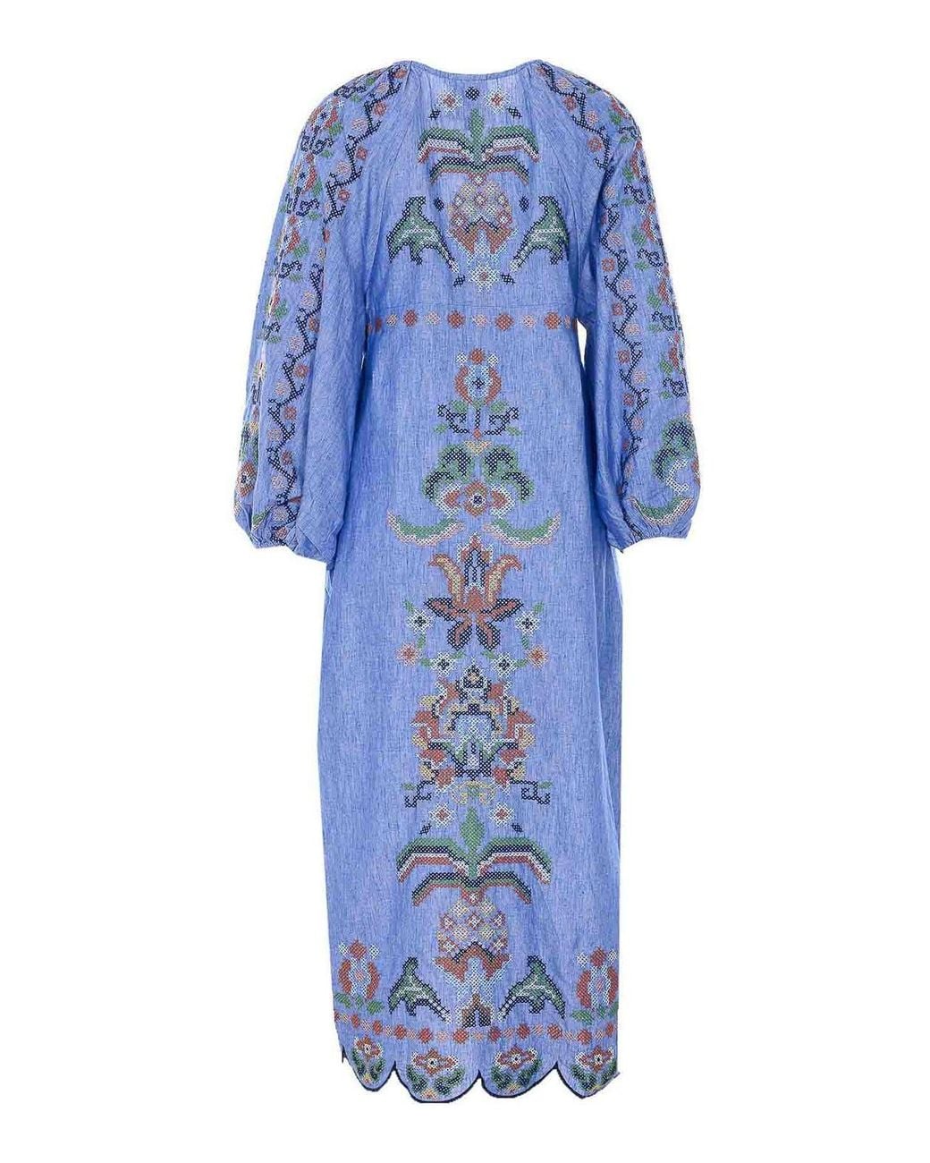 Farm Rio Blue Dresses Cotton