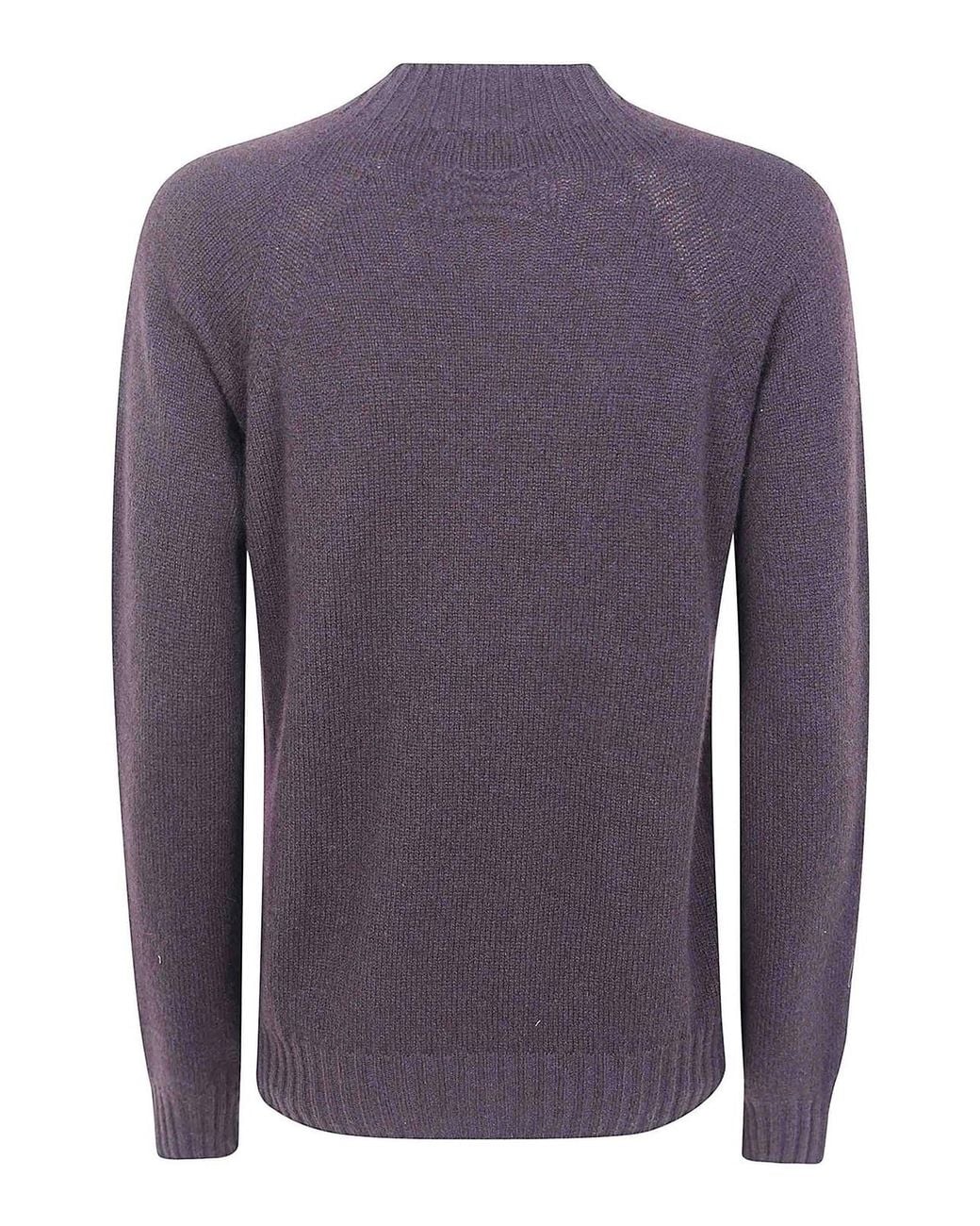 Drumohr Purple Round Neck Sweater