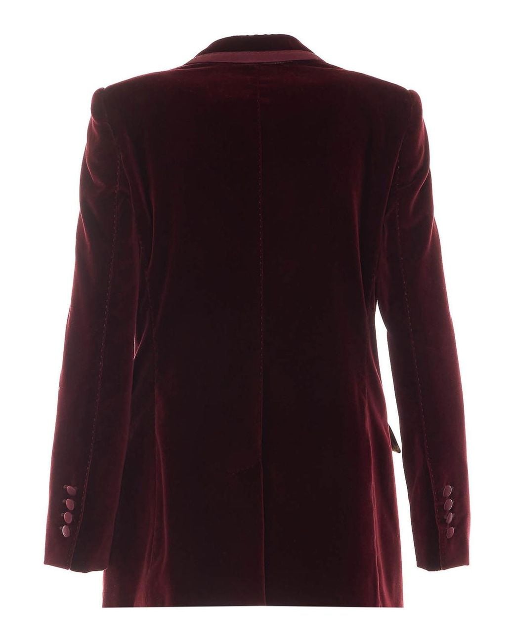Dolce & Gabbana Purple Single Breasted Velvet Jacket