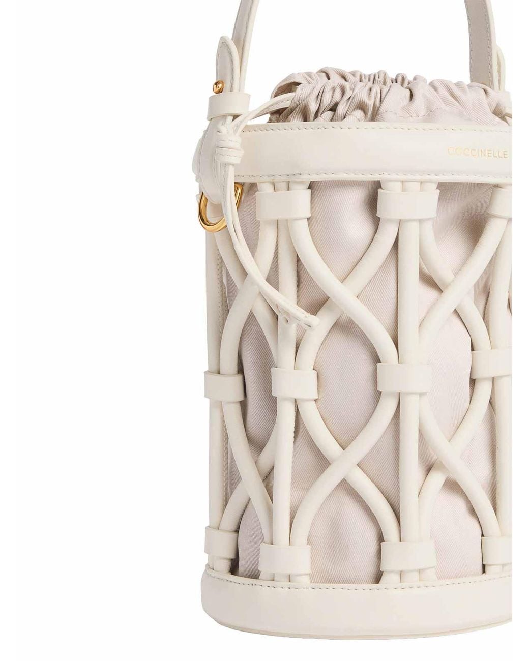 Coccinelle White Small Koi Bag