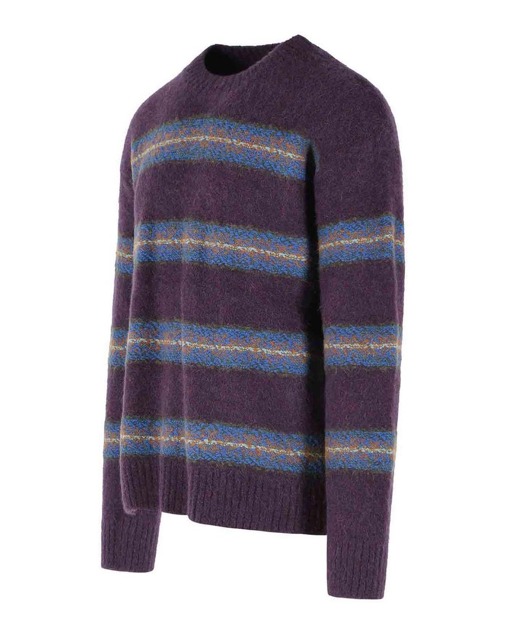 Pull Col Rond Dries Van Noten pour homme en coloris Blue
