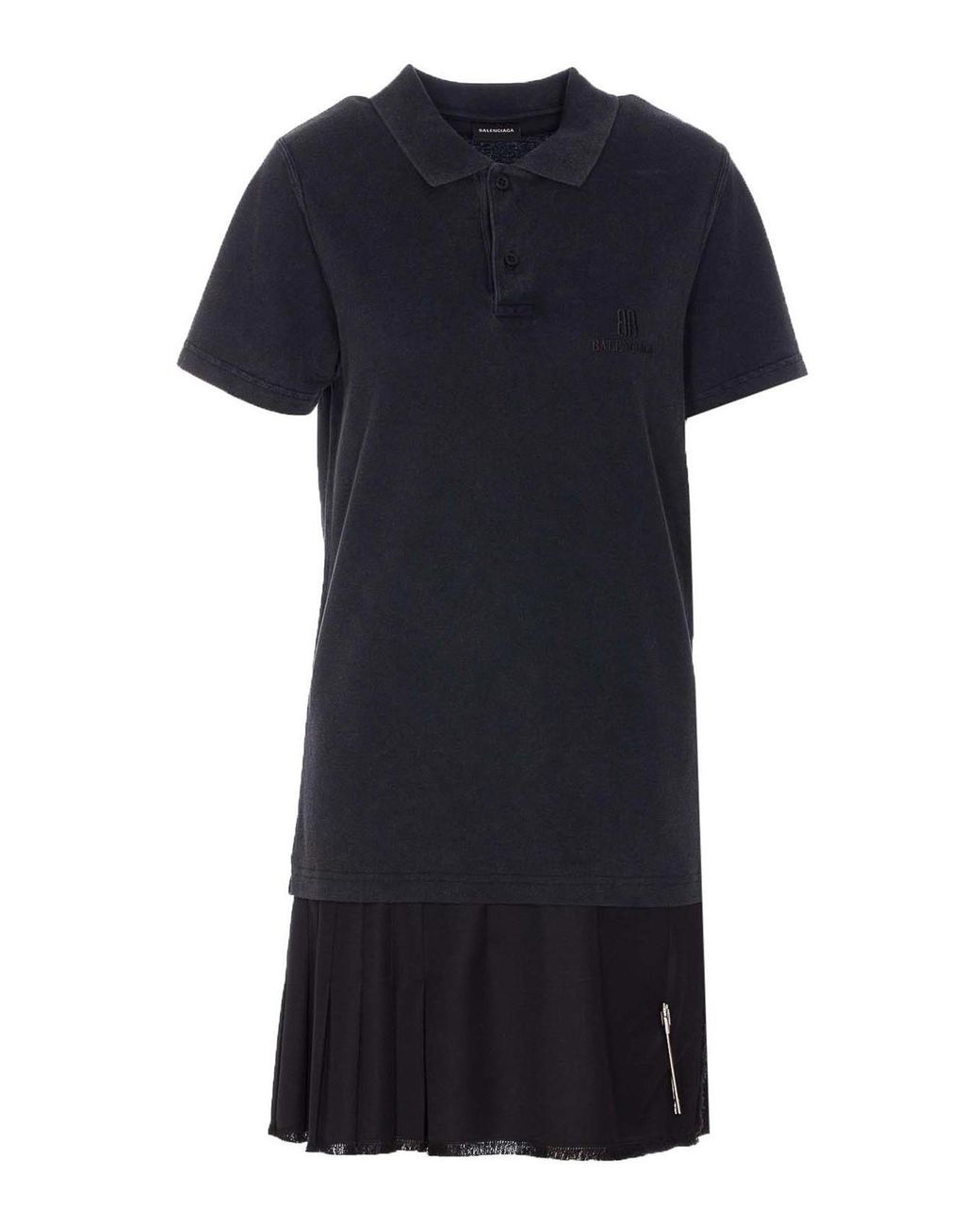 Balenciaga Black Dress With Logo