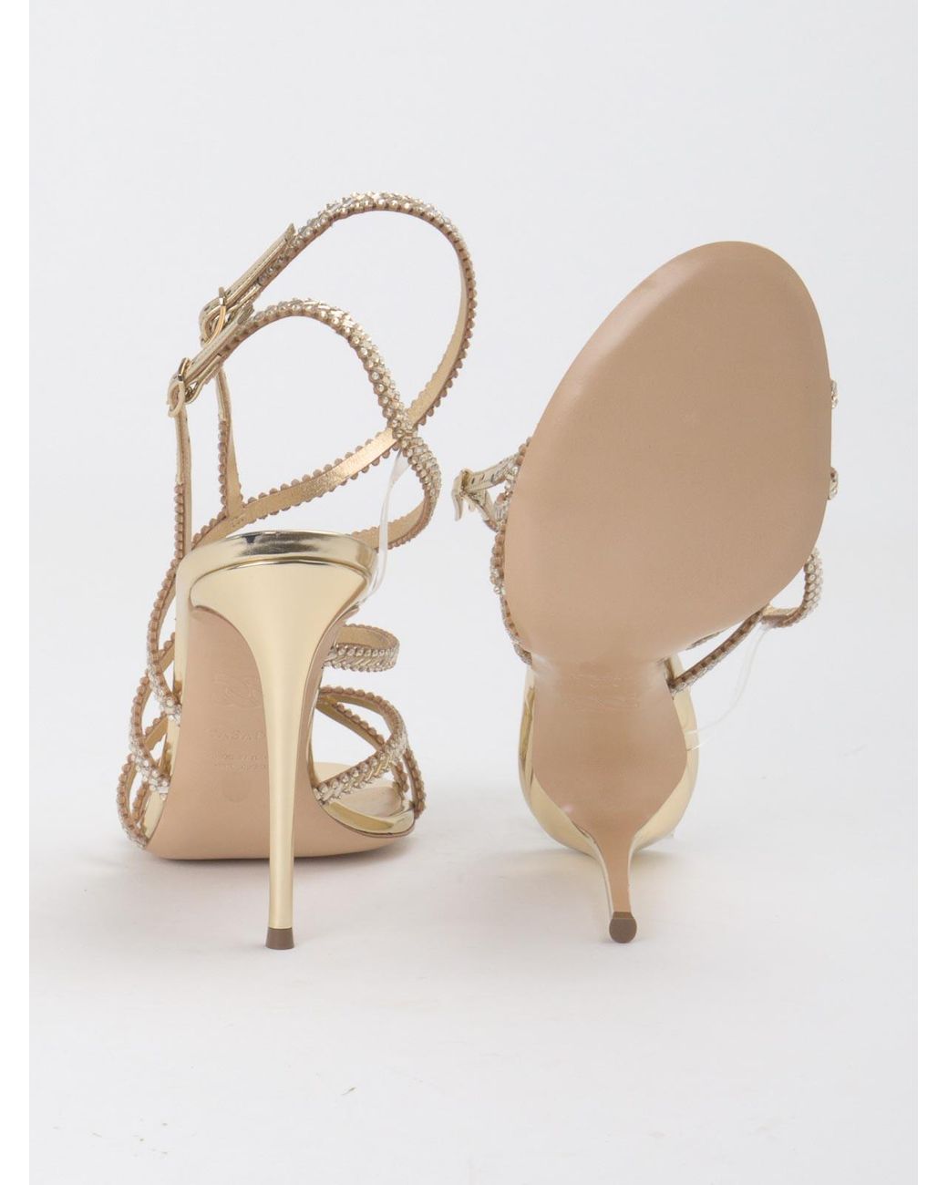 Casadei Metallic Sandals