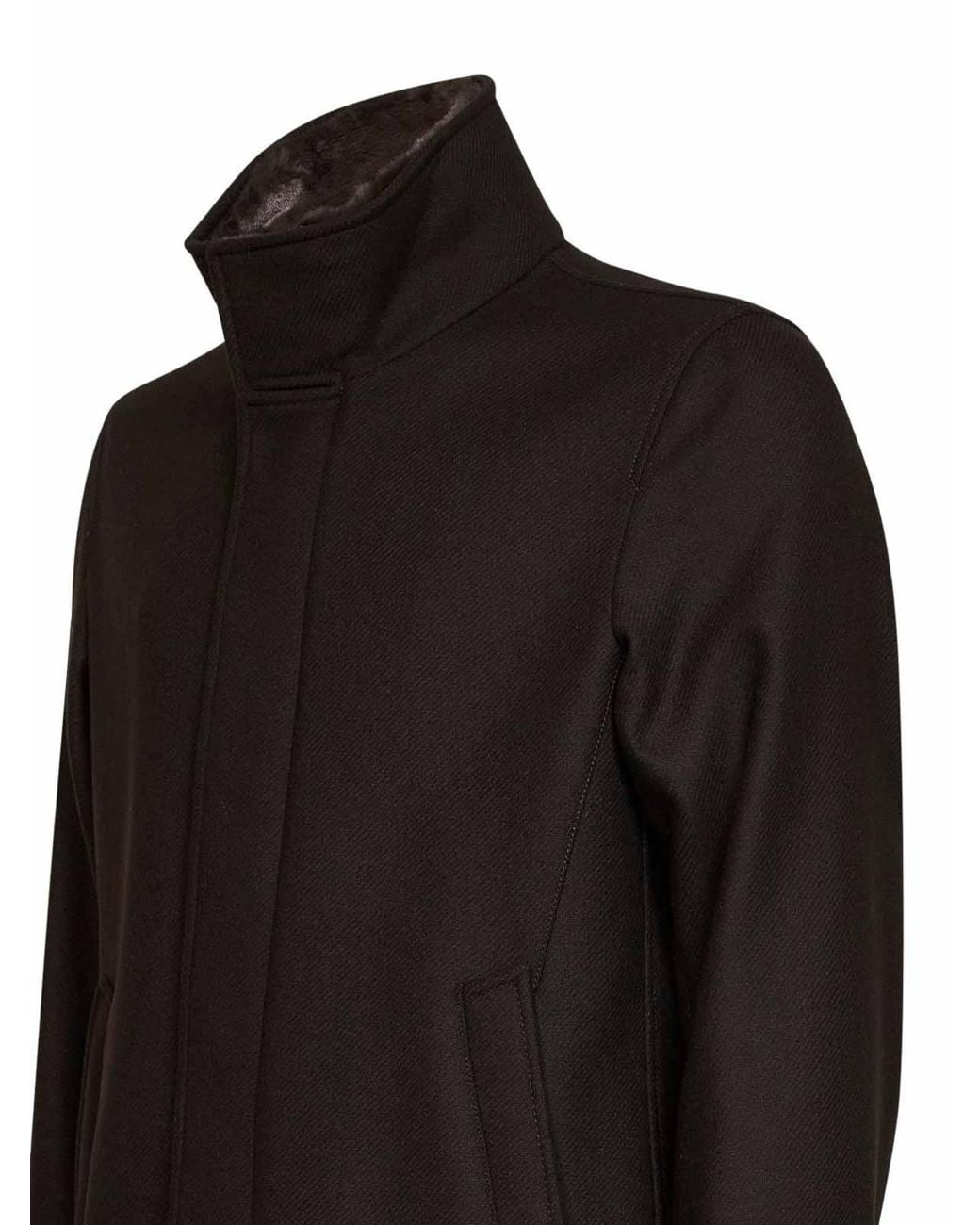 Abrigo Alcochado Herno de hombre de color Black