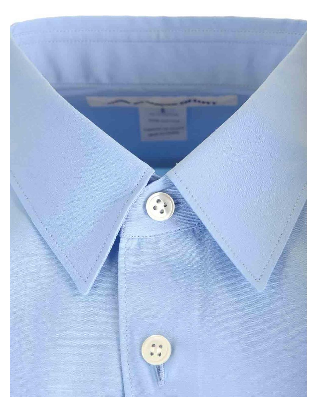 Comme des Garçons Blue Cotton Poplin Shirt for men