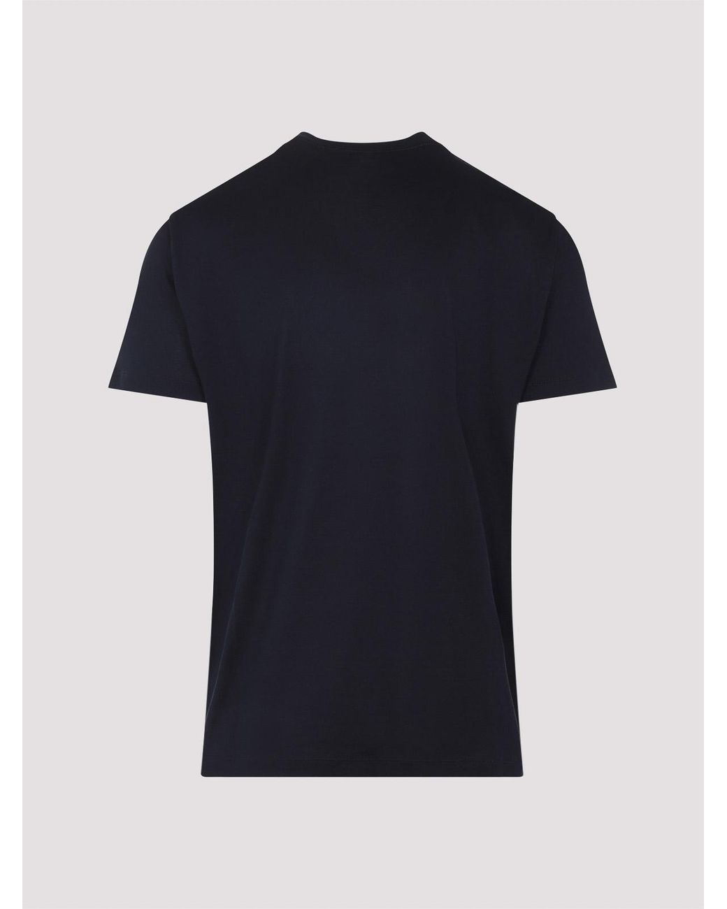 Giorgio Armani Black Silk T-Shirt for men