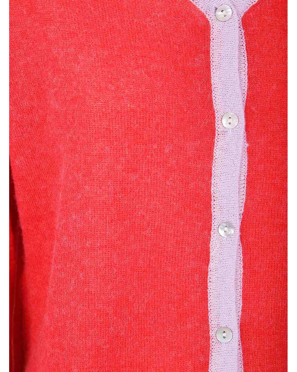 In bed with You Red Wide Sleeves V Neck Cardigan