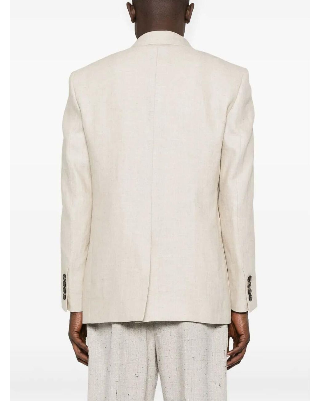Valentino White Double-Breasted Jacket for men