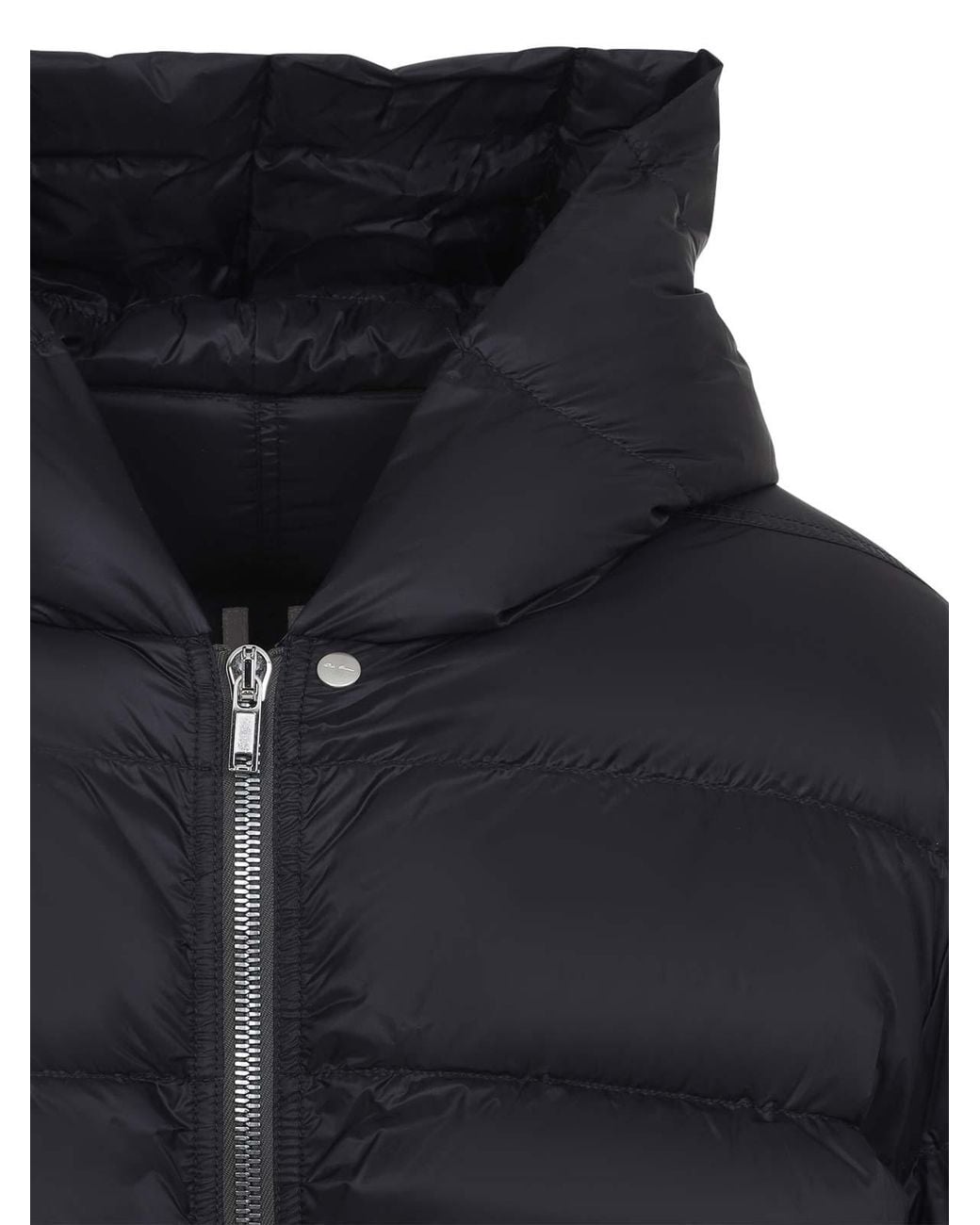 Rick Owens Black Hooded Jacket for men