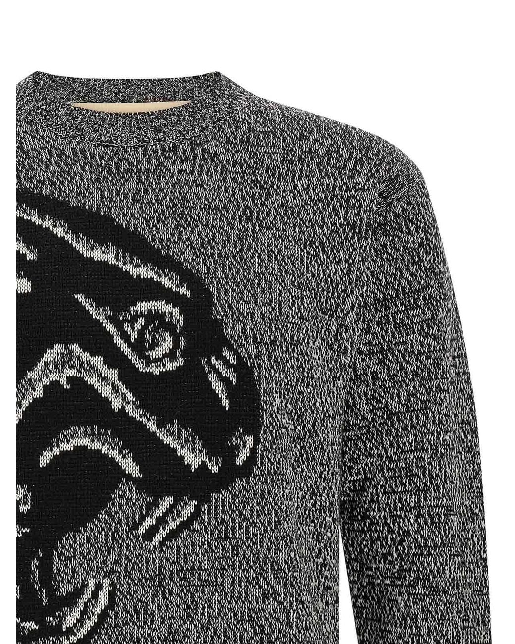 Valentino Garavani Gray 'Panthre' Sweater for men