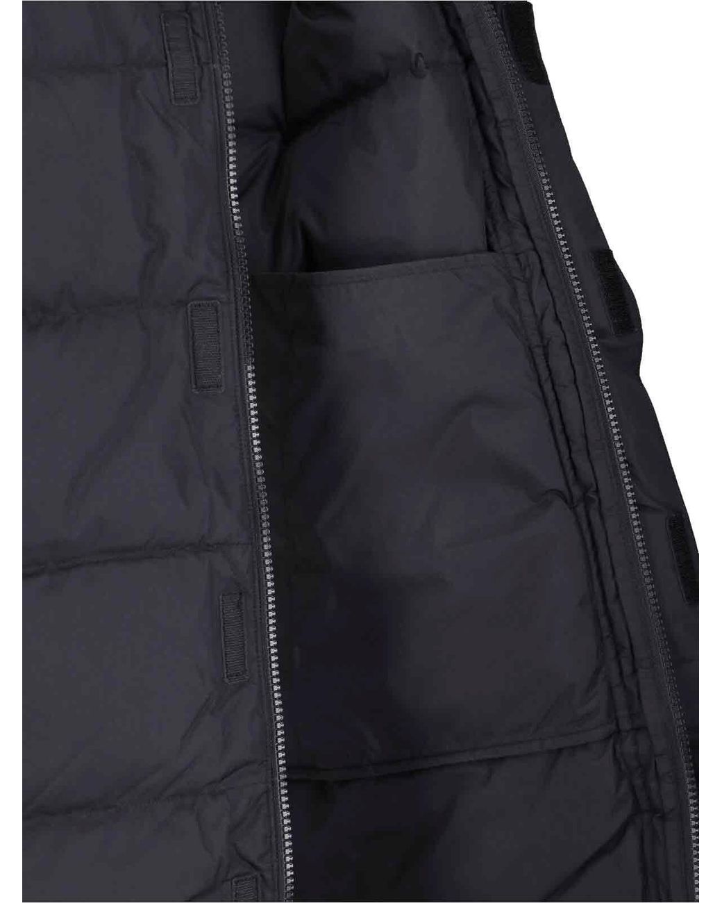 The North Face Blue Long Padded Down Jacket for men