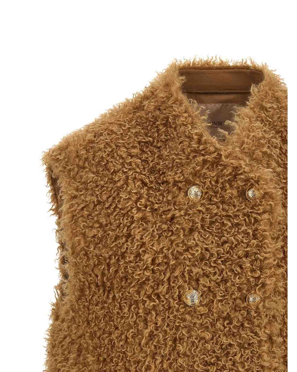 Twinset Brown Teddy Soft Vest