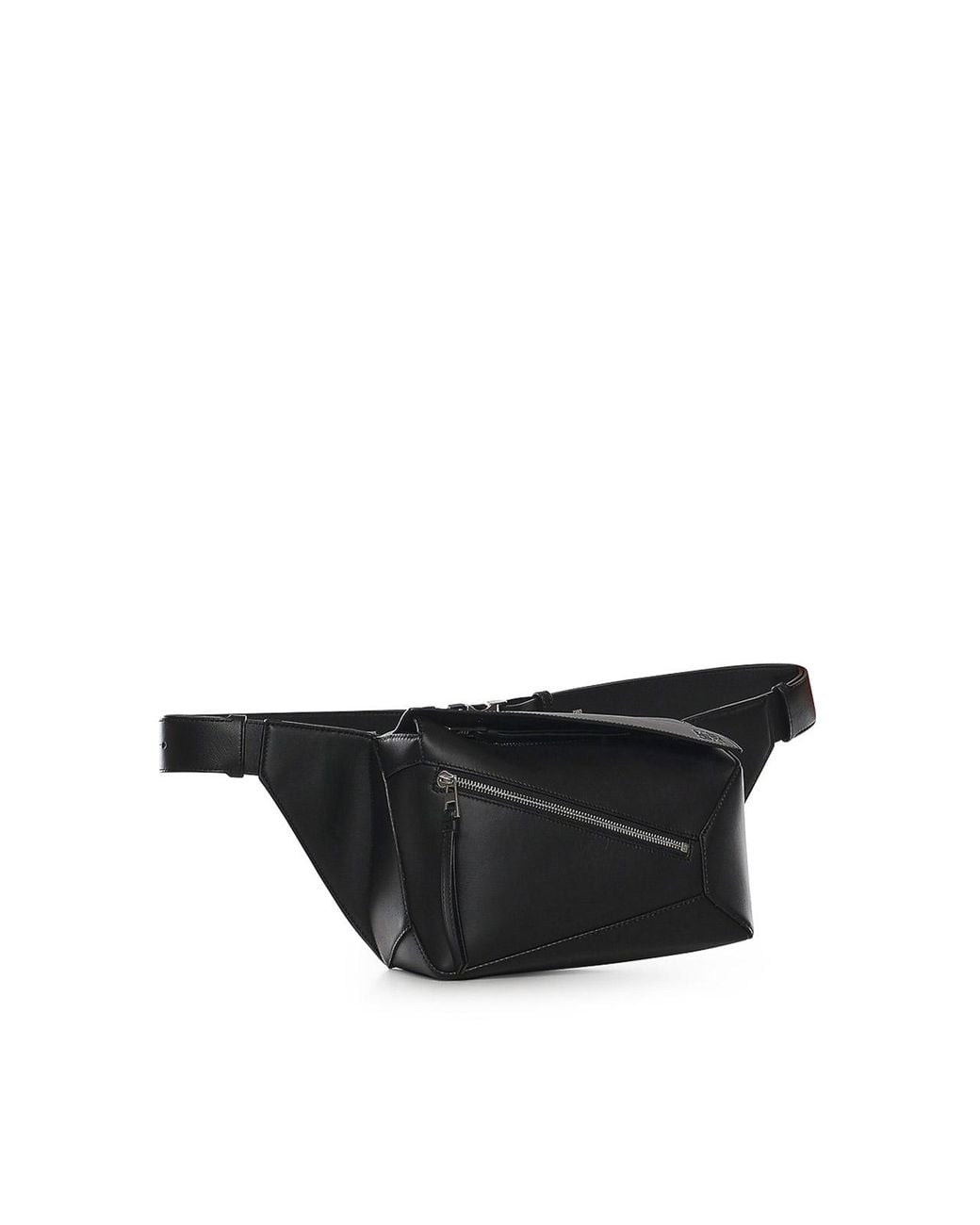 Loewe Black Puzzle Edge Small Leather Bum Bag for men