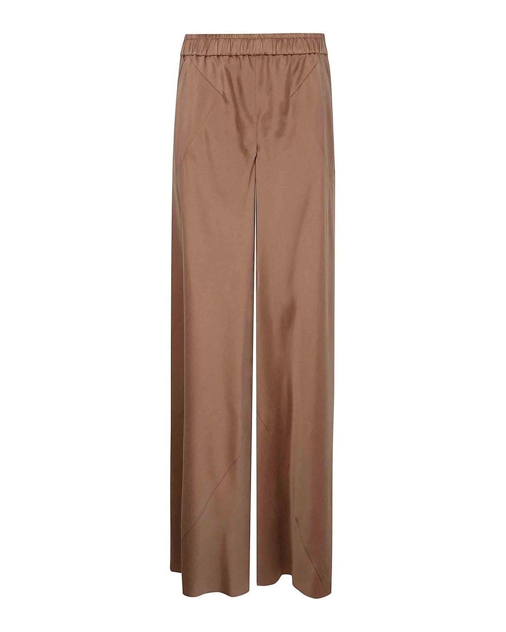Giorgio Armani Brown Viscose Silk Silk Pants