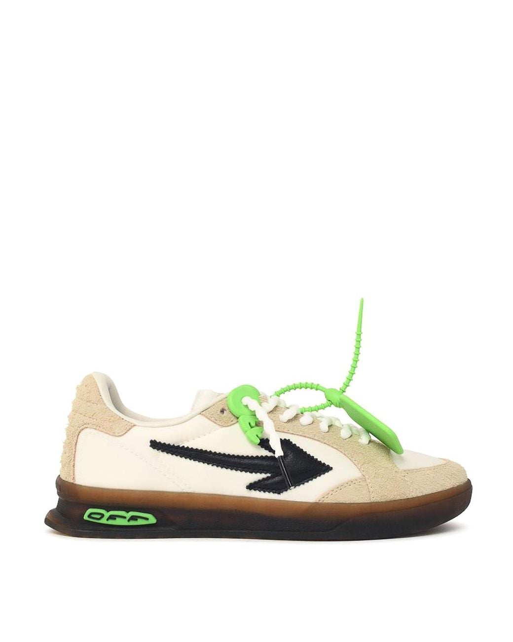Off-White c/o Virgil Abloh Green End Of Play Suede Sneakers for men