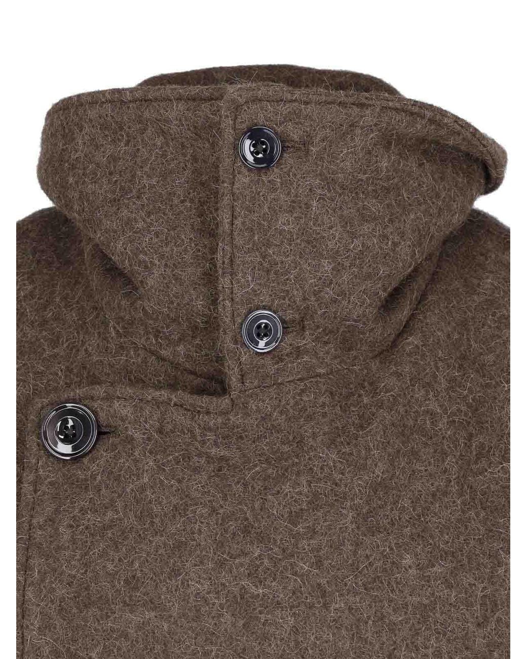 Lemaire Brown Wool Coat