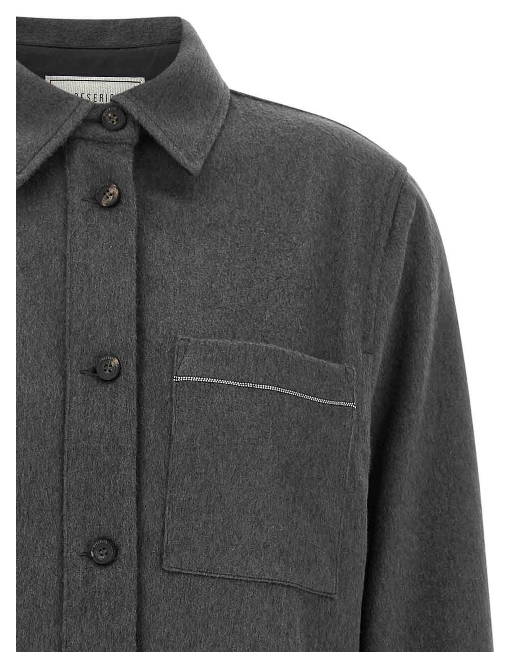 Peserico Gray Punto Luce Overshirt