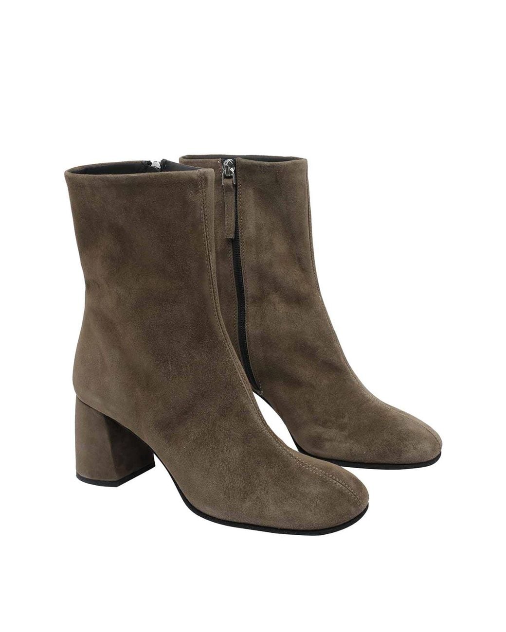 Poeve Brown Kaki Thea Booties